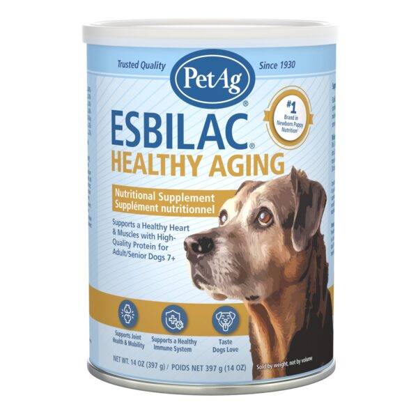 Esbilac Healthy Aging Powder for Senior Dogs 14 oz