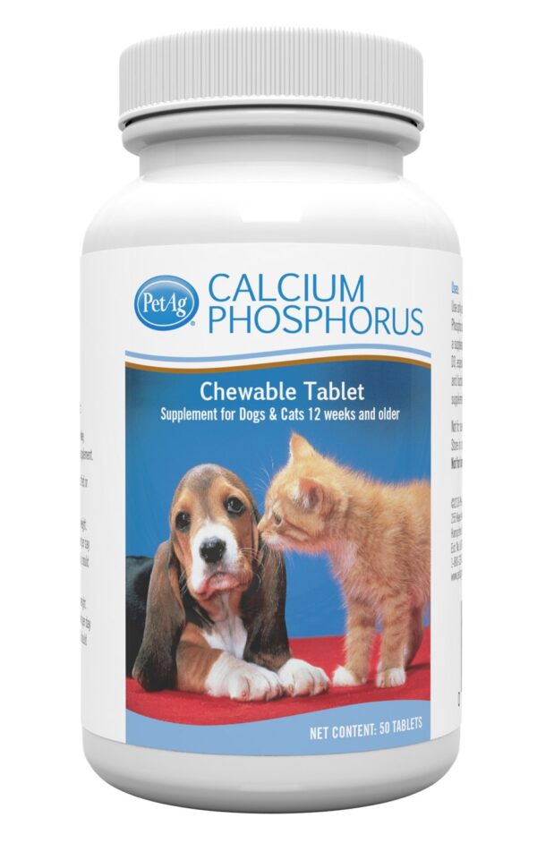 PetAg Calcium Phosphorus Tablets for Puppies and K
