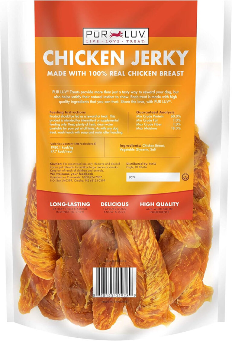 PetIQ Pur Luv Chicken Jerky 16oz Modernistic Garden and Pet Supply