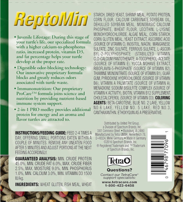 Tetra PRO Reptomin Stick Juvi 12oz - Image 2